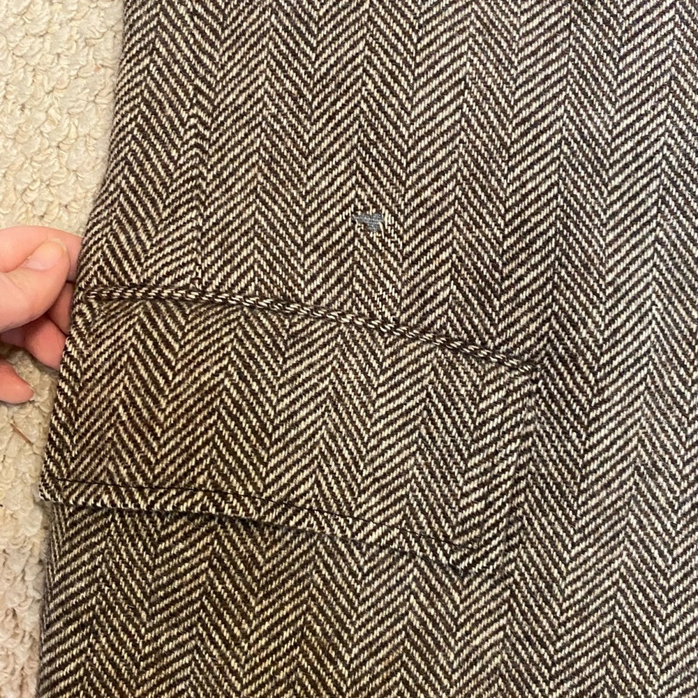 Vintage Cricketeer Blazer Sport Coat Tweed Brown Menswear Unisex Size 44 - Picture 13 of 15